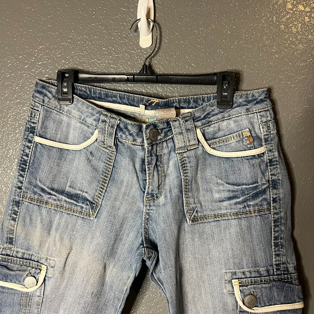 Infusion Women's Denim Capri Cargo Pants - Size 31 - Picture 8 of 8